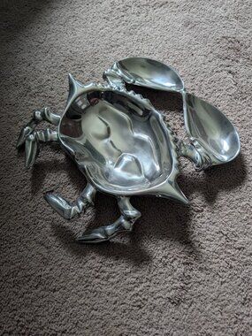 Wilton Armetale Silver Giant Crab Dish-New in Box
